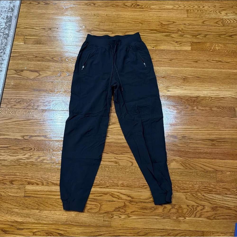 lululemon athletica Black Drawstring Joggers with Zip Pockets
